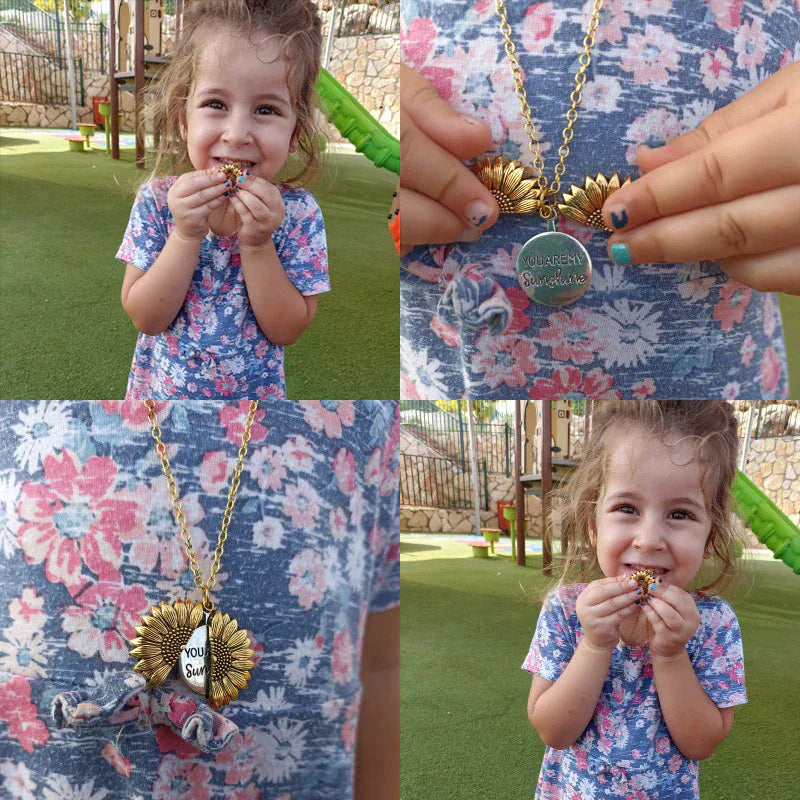 SunBlossom - Sunflower Locket Necklace