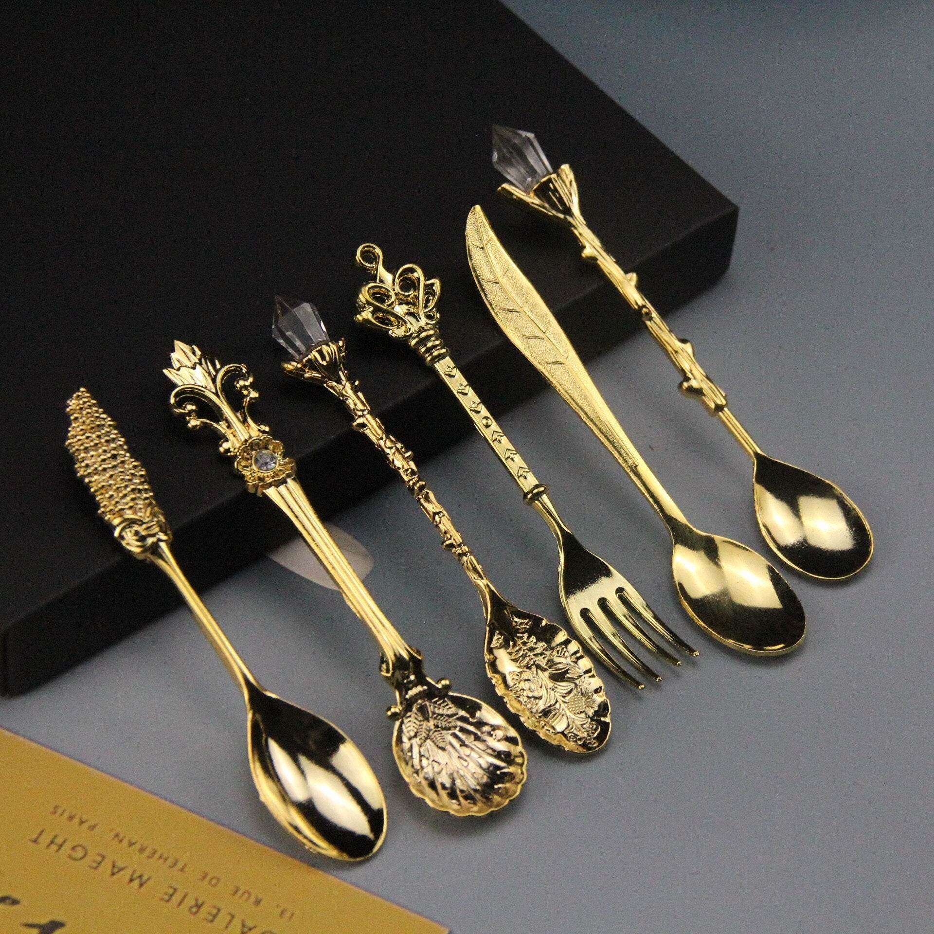 Vintage Engraved Teaspoon - Retro Elegance