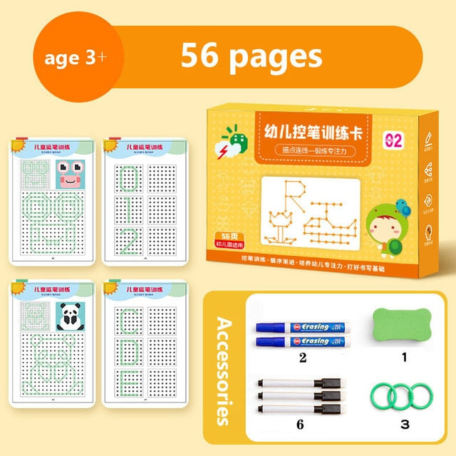 TraceMaster Educational Writing Practice Book for Kids