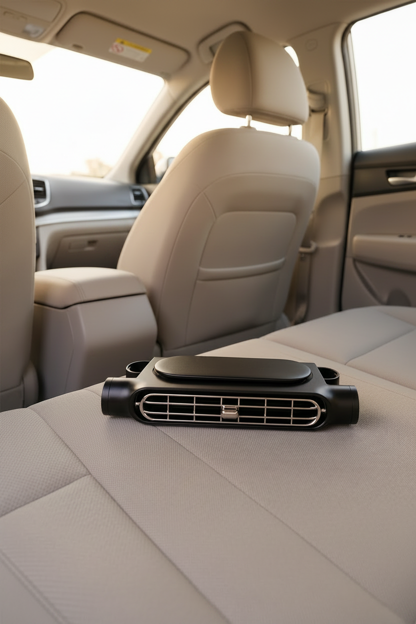 Maison Elmora | 12 Volt Car Fan with 3 Adjustable Speeds | Minimalist Design for Ultimate Comfort 0
