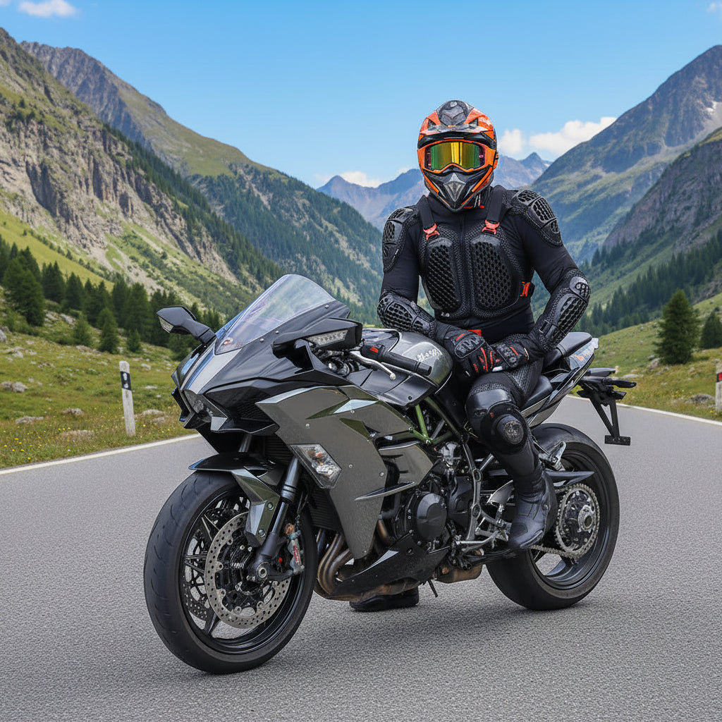 Maison Elmora | Bulletproof Motorcycle Jacket with CE Certified Protection | Stylish and Durable for Safe Riding 0