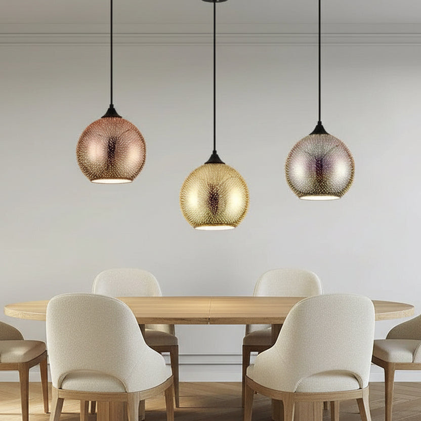 Maison Elmora | Designer Ceiling Light with Unique Perforated Design | Elegant Copper Finish for Warm Ambiance 0