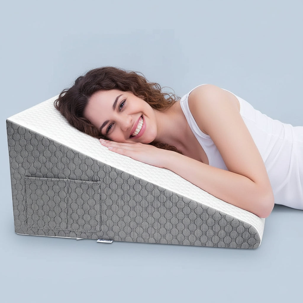 Maison Elmora | Ergonomic Triangular Foam Pillow with Dual-Layer Support | Optimal Comfort for Restful Sleep 0