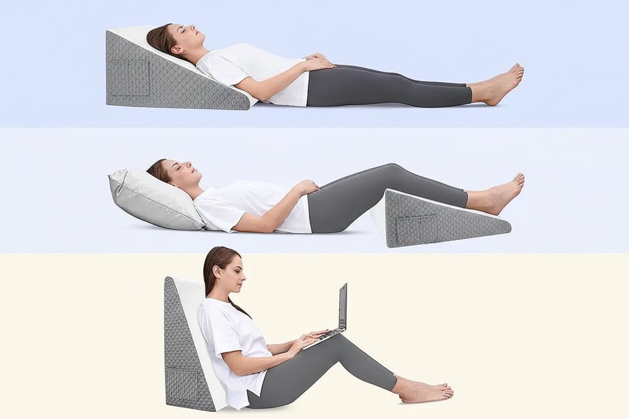 Maison Elmora | Ergonomic Triangular Foam Pillow with Dual-Layer Support | Optimal Comfort for Restful Sleep 1