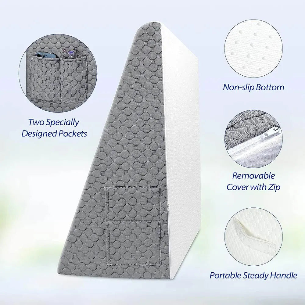 Maison Elmora | Ergonomic Triangular Foam Pillow with Dual-Layer Support | Optimal Comfort for Restful Sleep 5
