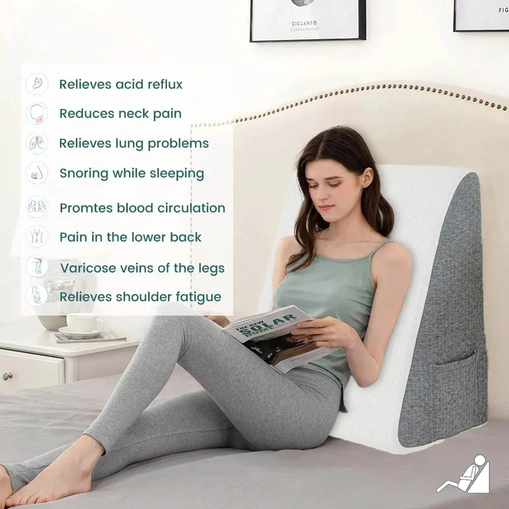 Maison Elmora | Ergonomic Triangular Foam Pillow with Dual-Layer Support | Optimal Comfort for Restful Sleep 6