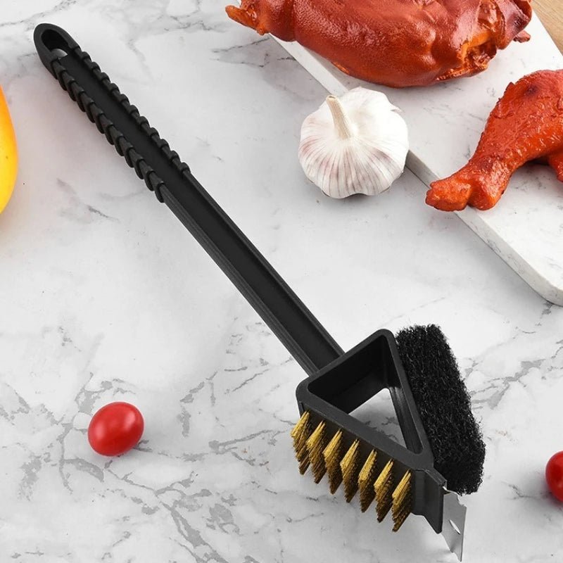 Maison Elmora | Grill Cleaner with Built-in Scraper & Soft Sponge | Effortless Cleaning for Impeccable Grills 1