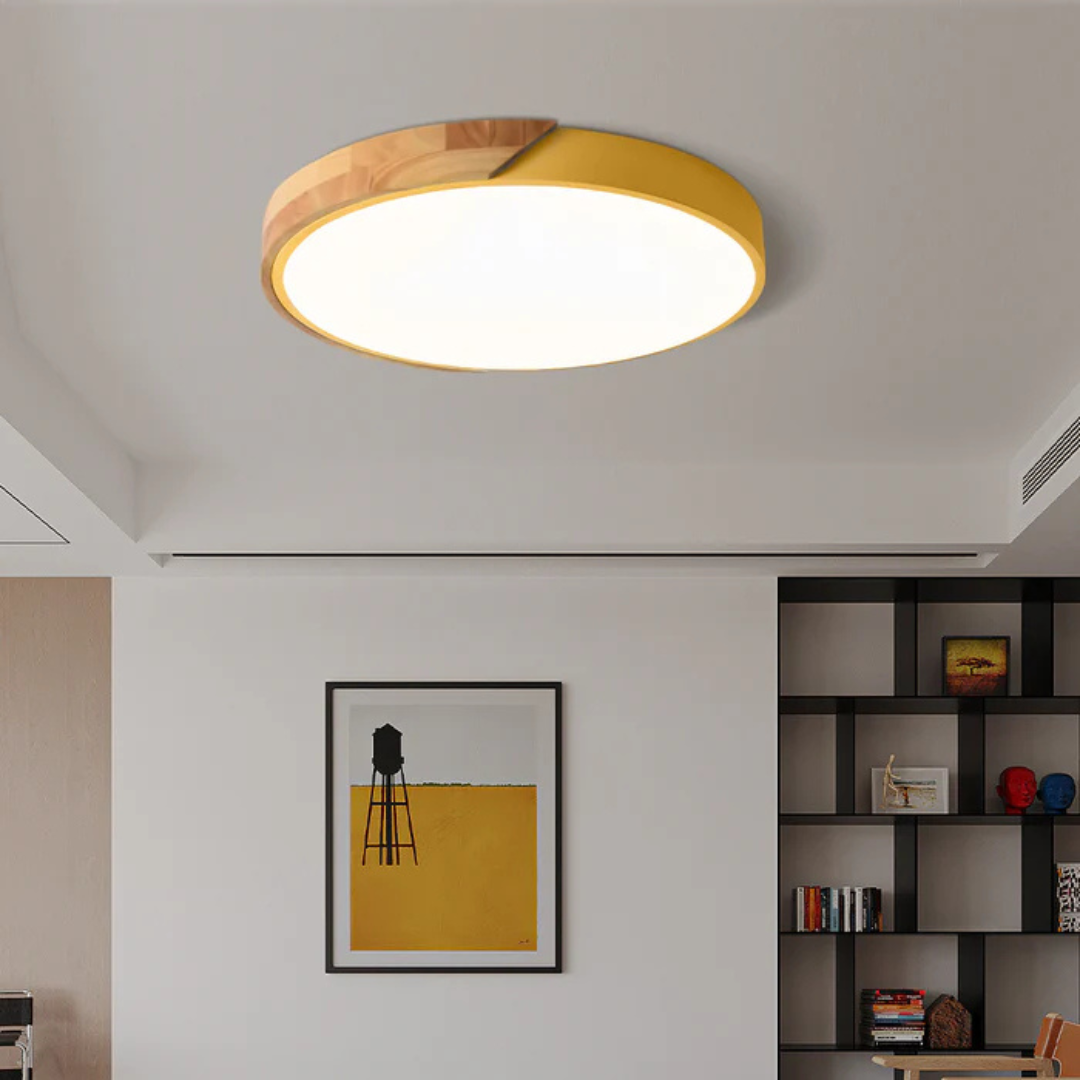 Maison Elmora | LED Ceiling Light with Natural Wood Finish | Elegant Scandinavian Design for Cozy Ambiance 5