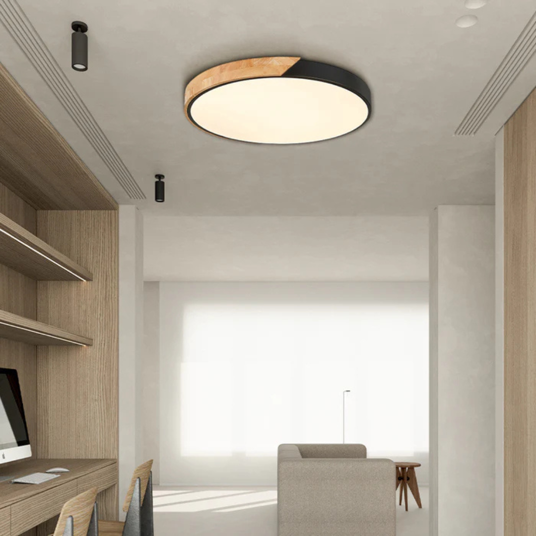 Maison Elmora | LED Ceiling Light with Natural Wood Finish | Elegant Scandinavian Design for Cozy Ambiance 8