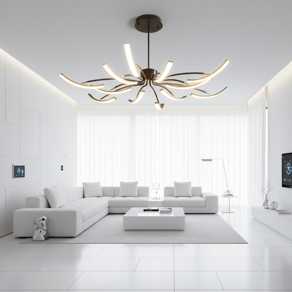 Maison Elmora | Modern Chandelier Light with Soft LED Glow | Elegant Design for Contemporary Spaces 2