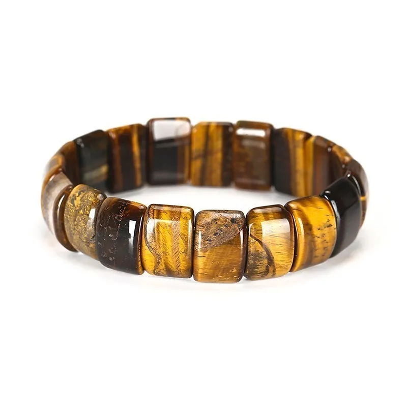 Tiger Eye - Three-Colour Beaded Bracelet