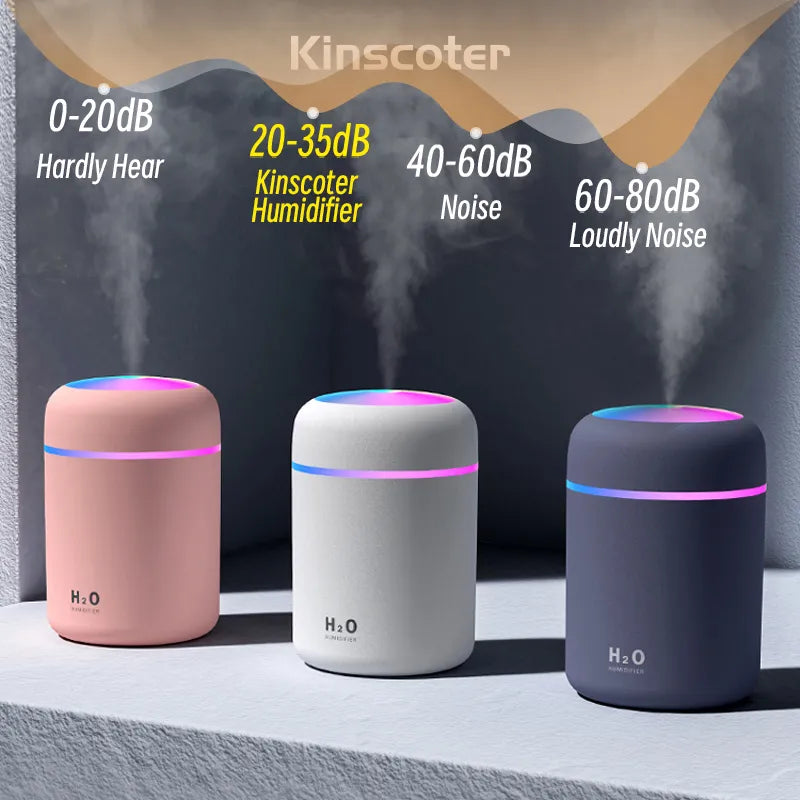 AirMist Mini - Compact USB Humidifier with Night Light