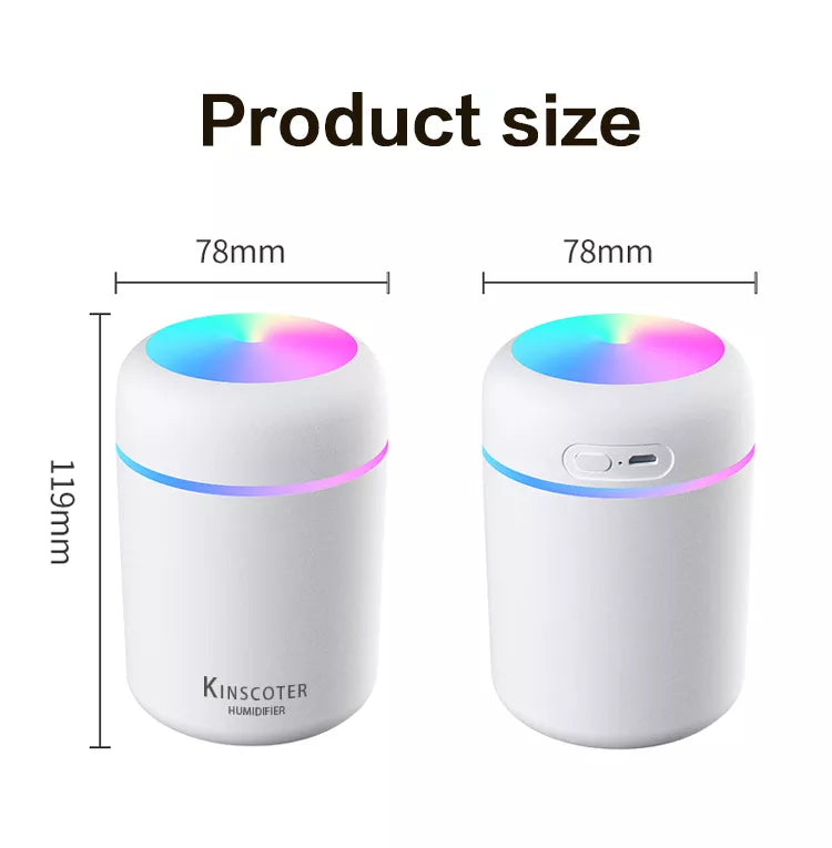 AirMist Mini - Compact USB Humidifier with Night Light
