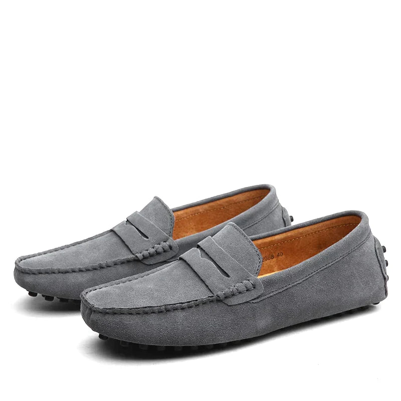 Men's Brown Suede Loafers - Classic Italian Style Footwear for Comfort and Elegance 4