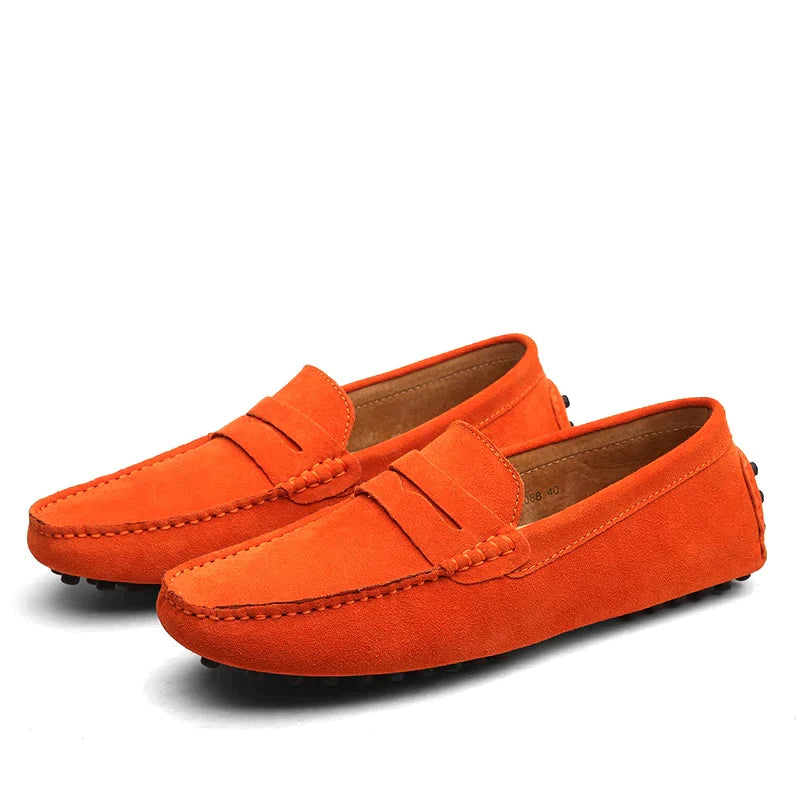 Men's Brown Suede Loafers - Classic Italian Style Footwear for Comfort and Elegance 7