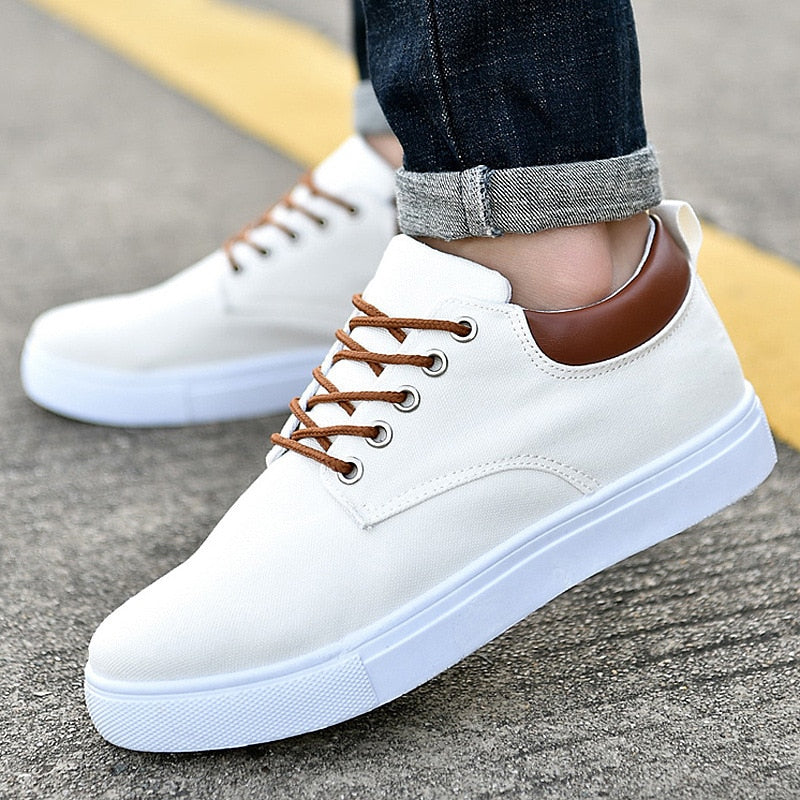 Men's Chic Canvas Sneakers - Stylish Comfort Footwear for Casual and Athletic Wear 4