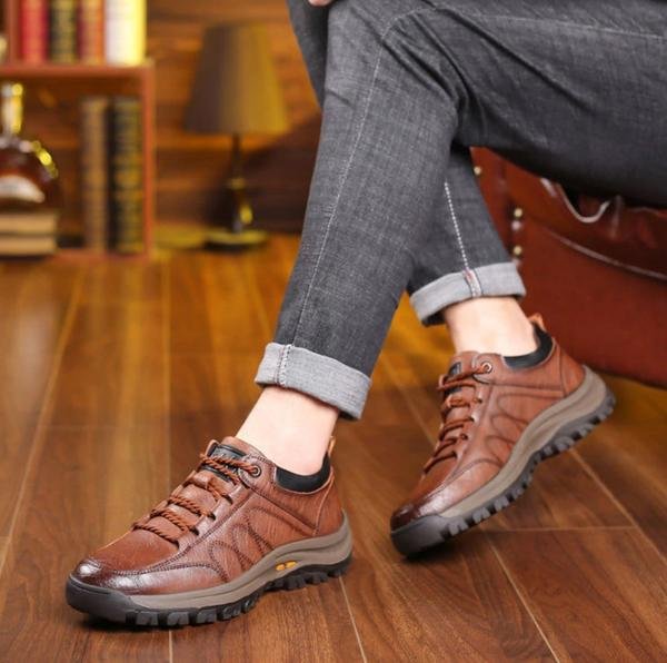 Men's Hand-Stitched Casual Shoes - Comfortable Ergonomic Footwear for Everyday Wear 6