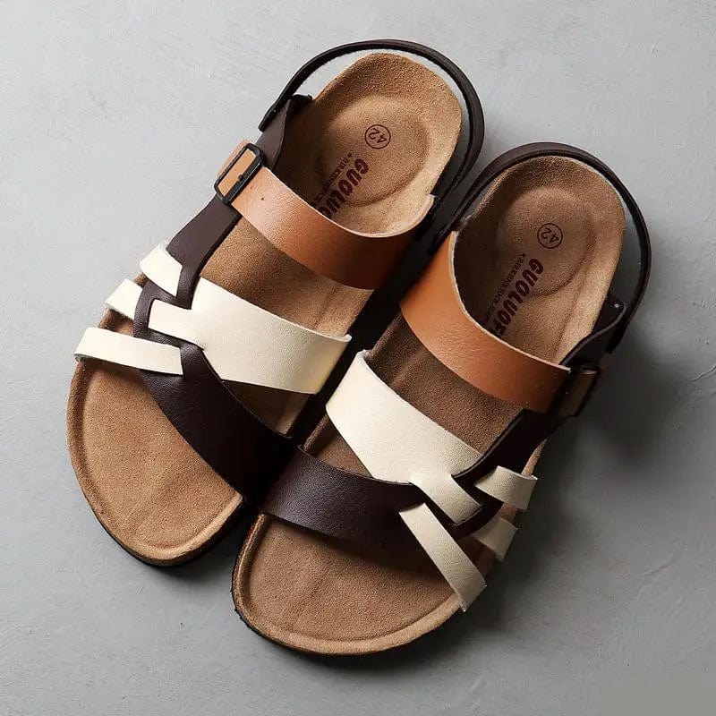 Men's Leather Sandals - Stylish Comfort Footwear for Everyday Adventures 2