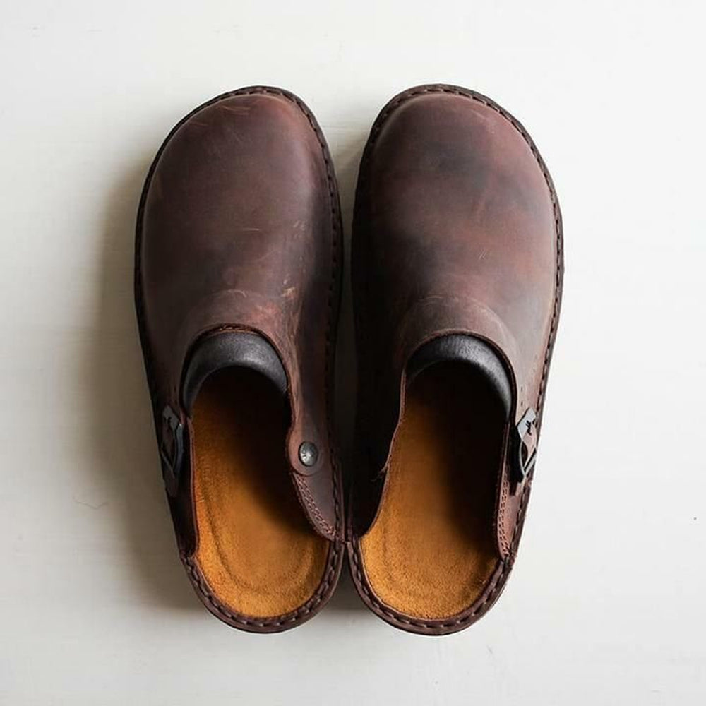 Men's Rustic Slip-On Clogs - Comfortable and Durable Everyday Footwear 1
