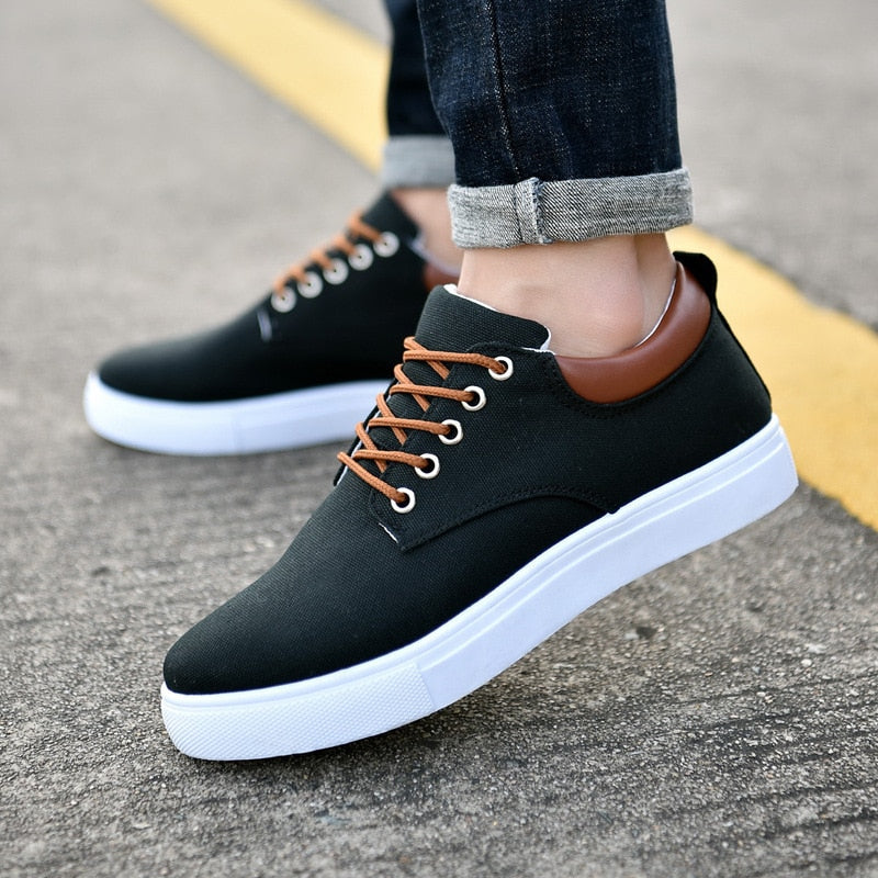 Men's Stylish Canvas Sneakers - Comfortable Trainers for Every Occasion 1