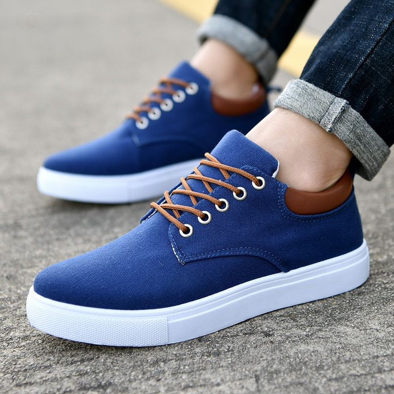 Men's Stylish Canvas Sneakers - Comfortable Trainers for Every Occasion 11