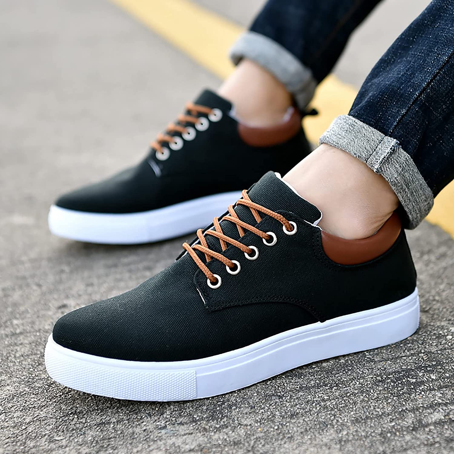 Men's Stylish Canvas Sneakers - Comfortable Trainers for Every Occasion 2