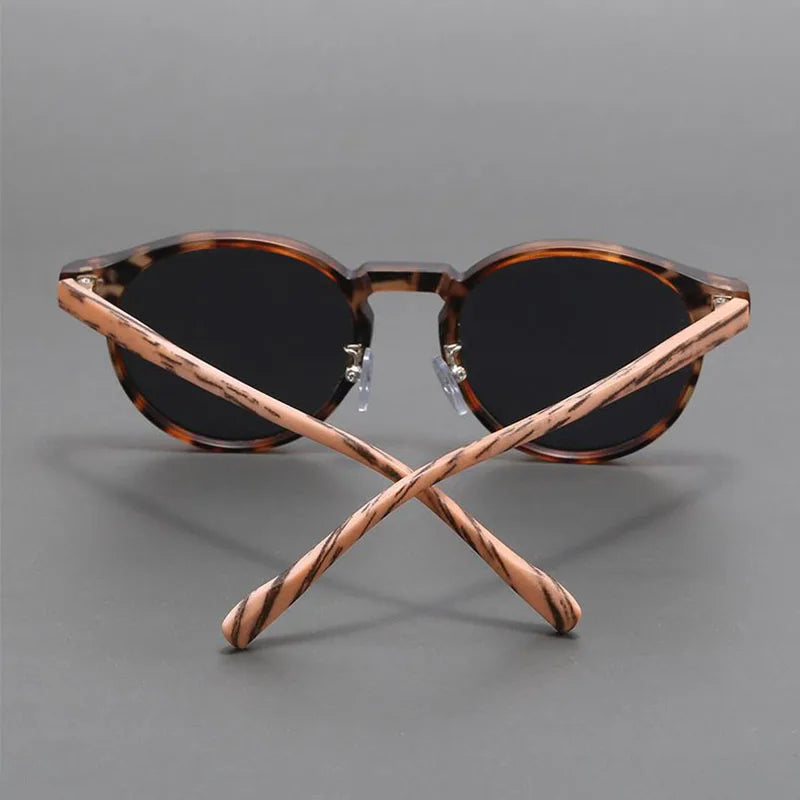Men's Stylish Sunglasses - Lightweight Imitation Wood Frame with Full UV Protection 1