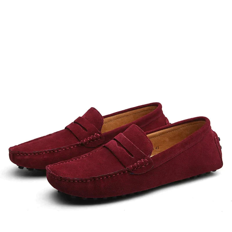 Men's Suede Loafers - Chic Brown Slip-On Shoes for Versatile Everyday Style 2