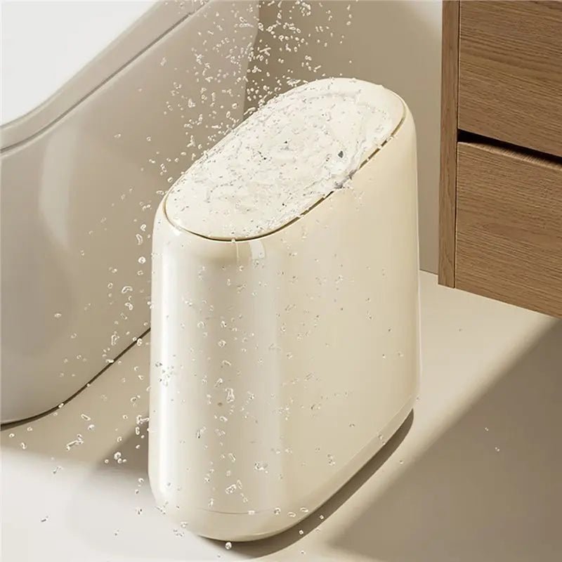 Minimalist Collection | Plastic Trash Can with Slim Design | Space-Saving Solution for Small Areas 4
