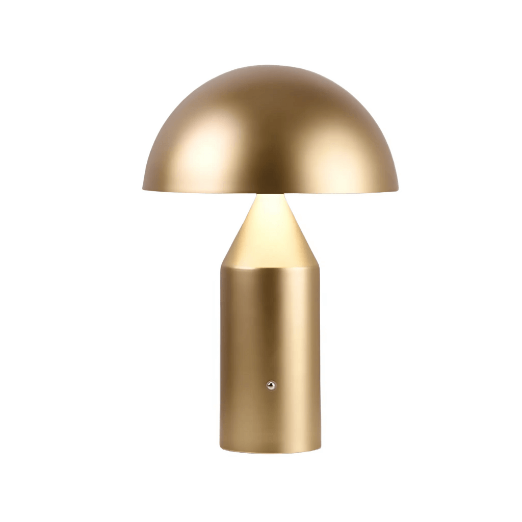 Nordic Gold Mushroom Lamp - Minimalist LED Light