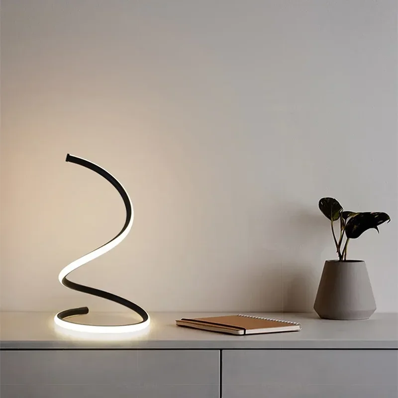 Minimalist LED Table Lamp - Adjustable Shade