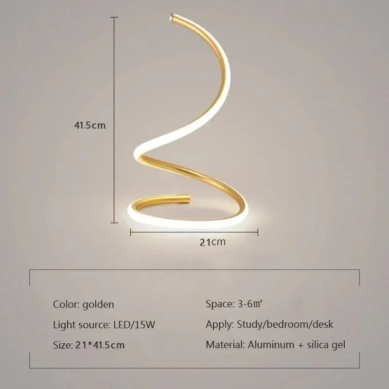 Minimalist LED Table Lamp - Adjustable Shade