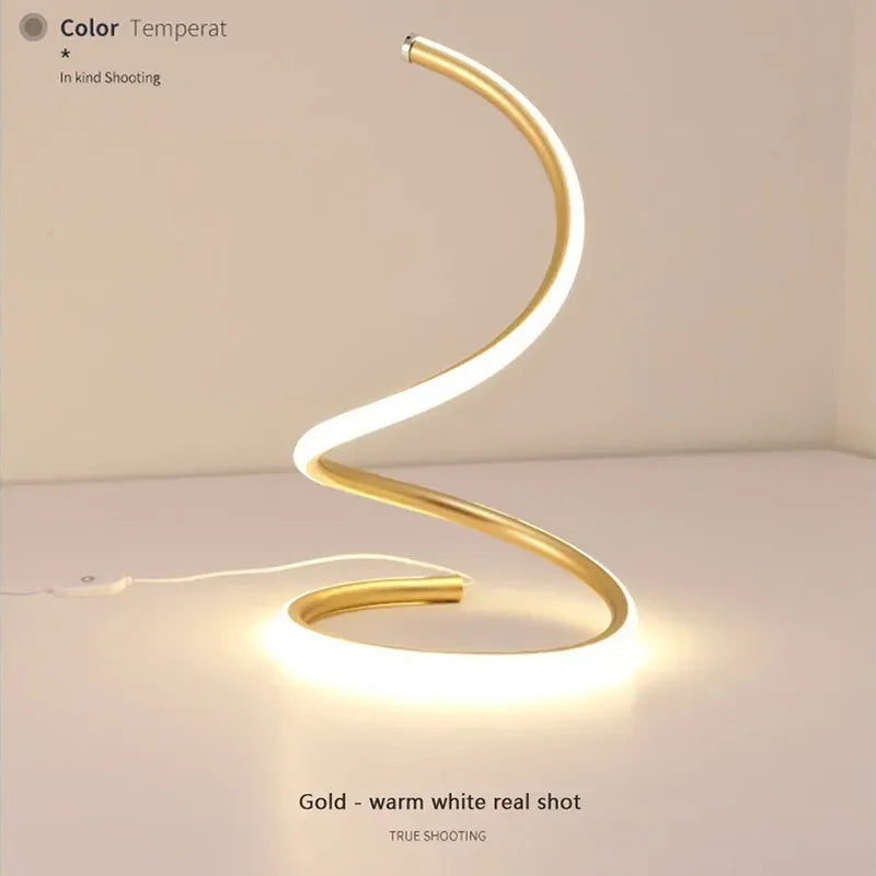 Minimalist LED Table Lamp - Adjustable Shade