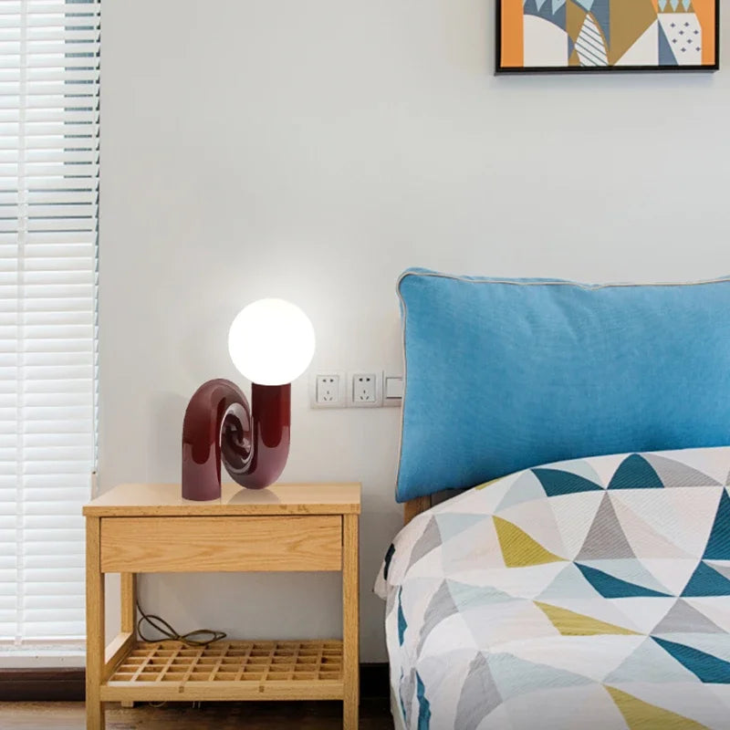 GlassSphere Table Lamp - Elegant Glass Ball Light