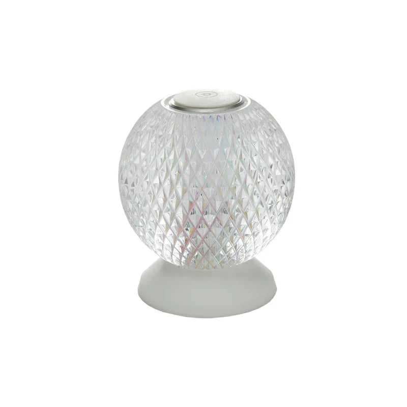FlexiLuxe Crystal Table Lamp - Cordless LED Light