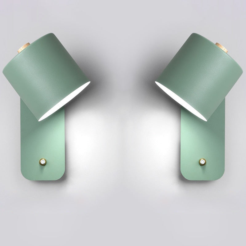Modern LED Wall Light with Integrated Switch - Sleek Metal Design for Targeted Illumination 5