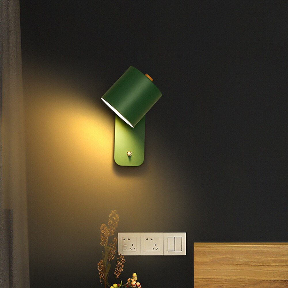 Modern LED Wall Light with Integrated Switch - Sleek Metal Design for Targeted Illumination 8