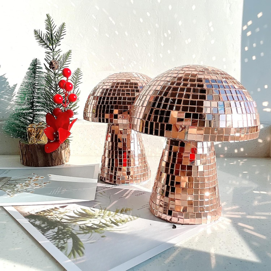 Mushroom Style | Table Lamp with Reflective Tiles for Vibrant Ambiance 3