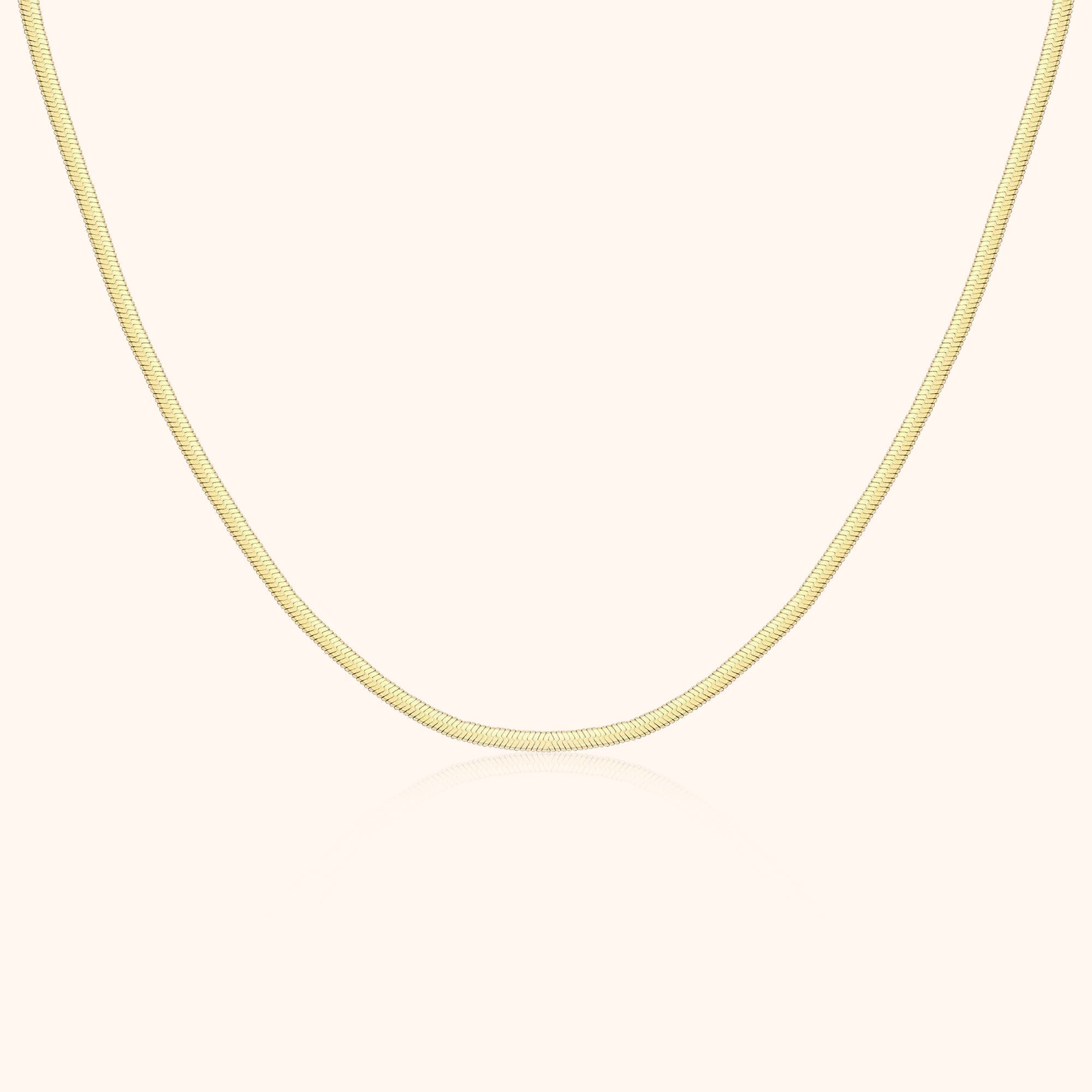 Elvira - Sleek Flat Chain Necklace for Women