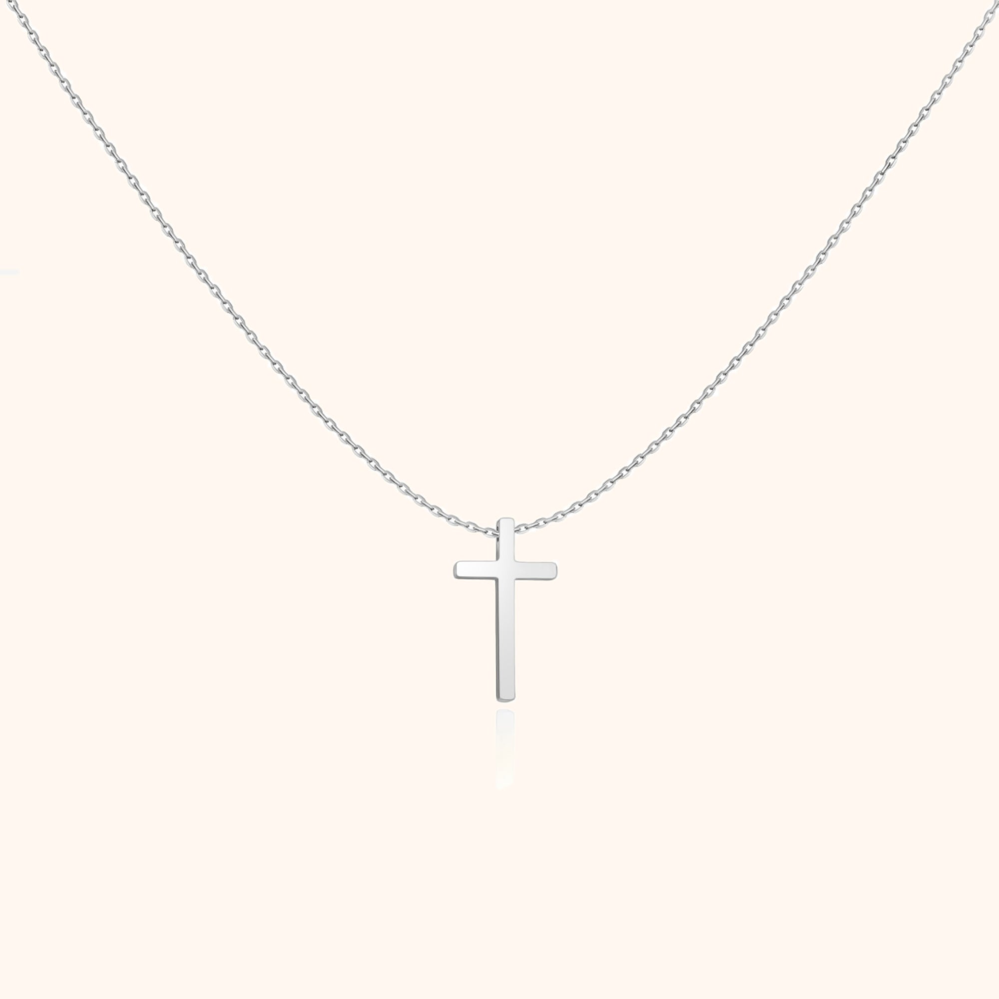 Isabella - Cross Pendant Necklace in Sterling Silver for Women