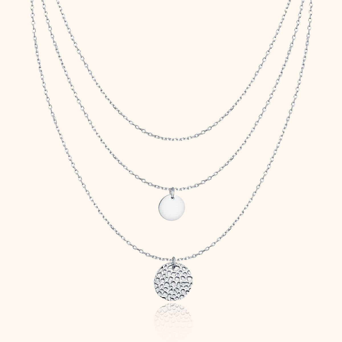 Aurora Layered Necklace — Sterling Silver