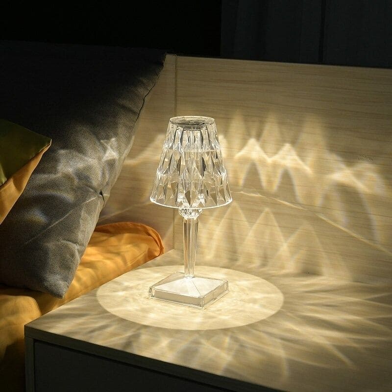 LuxeGlow Elegant Crystal Table Lamp