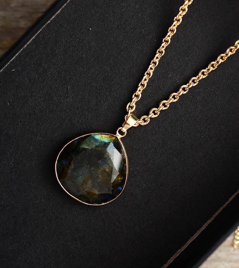 Labradorite Aura Necklace