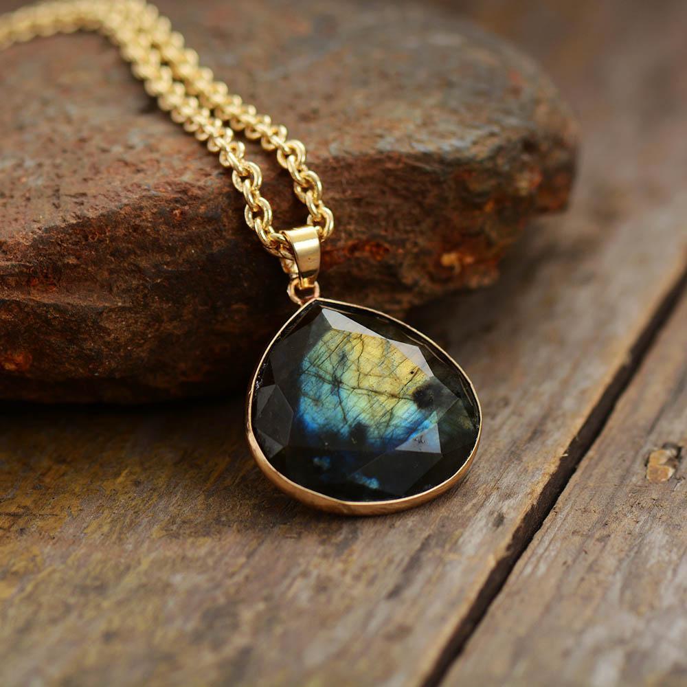 Labradorite Aura Necklace