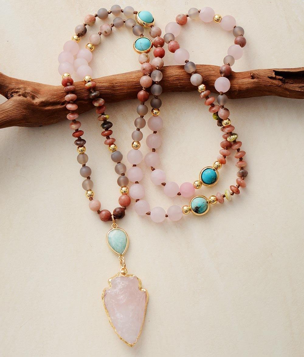 RoseQuartz - Harmony Beaded Necklace