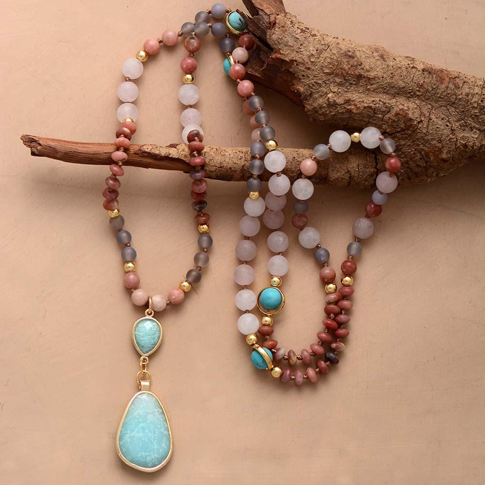 Aurielle - Pastel Mala Necklace for Women
