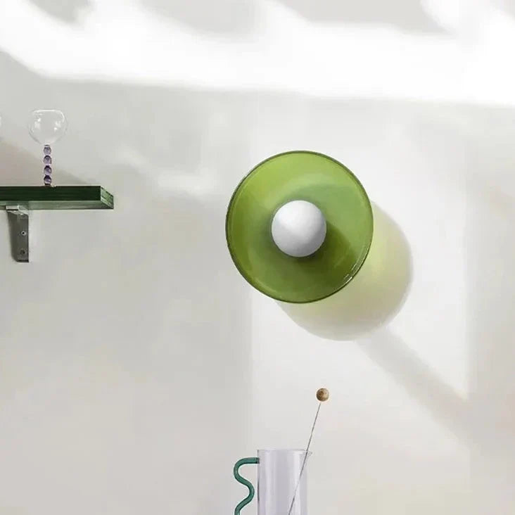 GlassGlow Table Lamp - Nordic Glass Accent Light