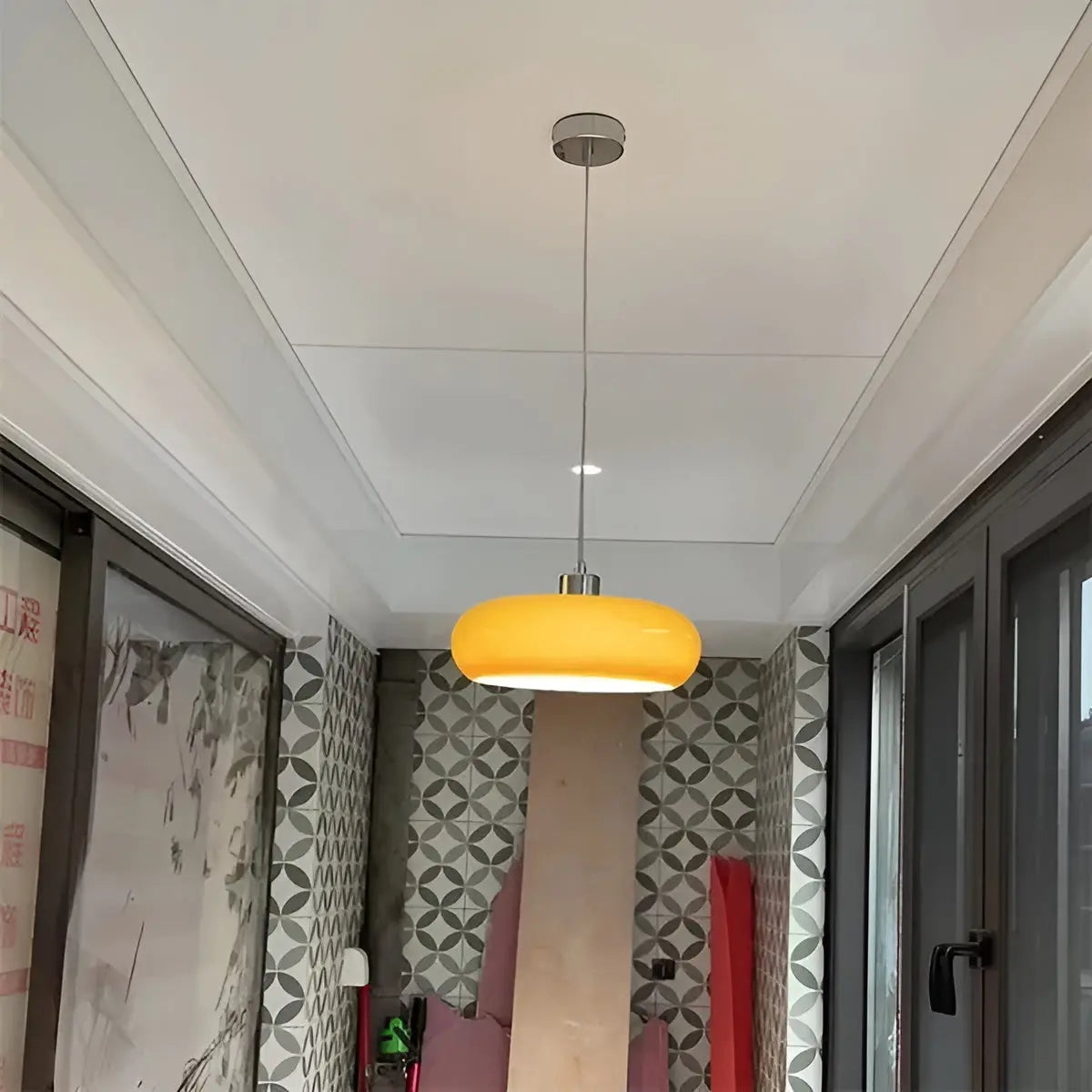 Retro Glass LED Pendant Lamp - Retro Glass Hanging Light