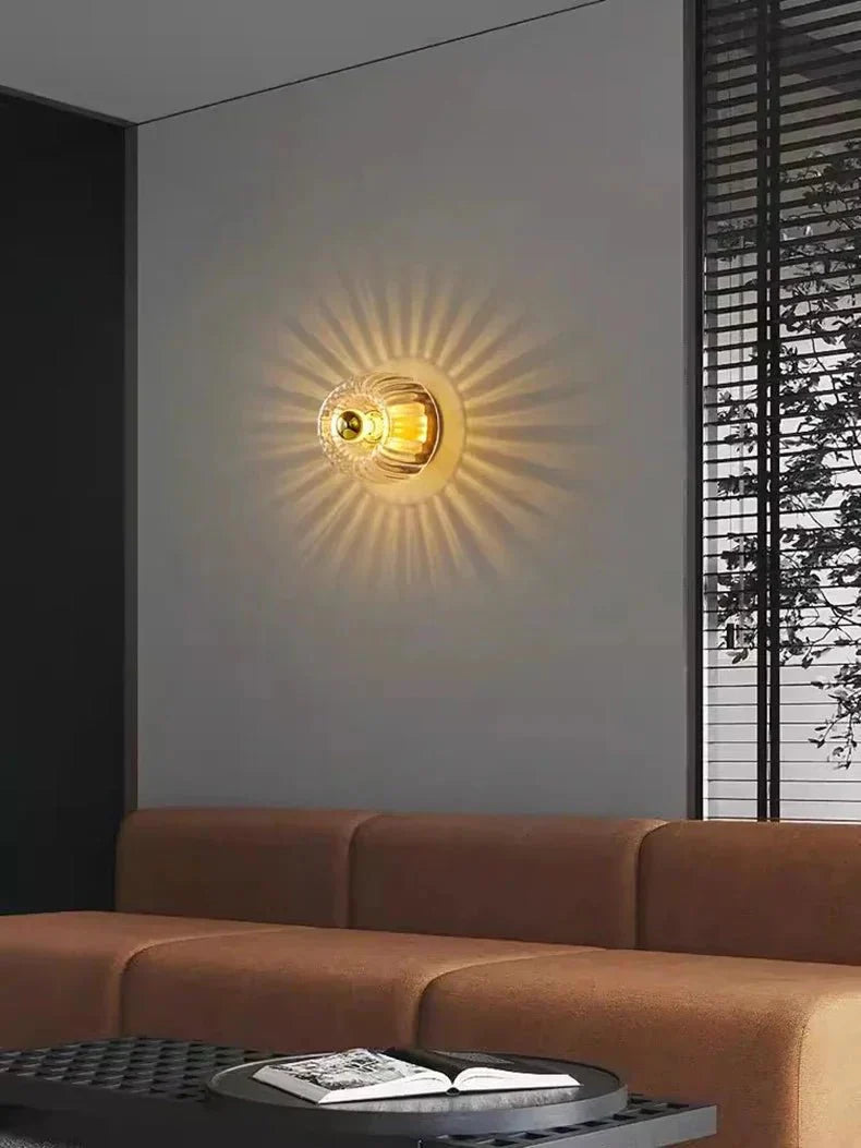 Nordic Glow | Wall Lamp with Glass Shade & Modern Design | Stylish Sconce Light for Ambient Illumination 3