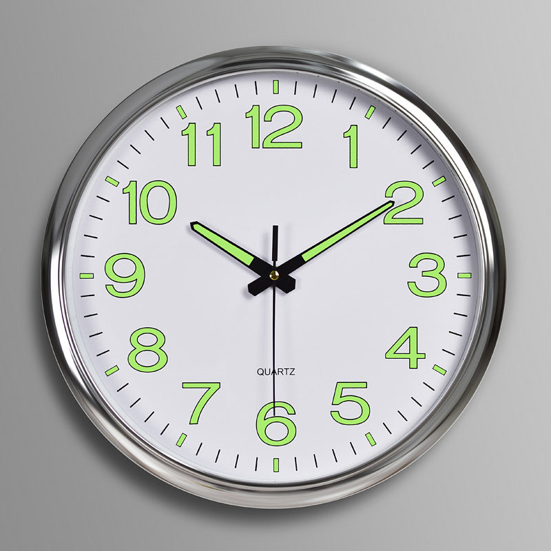 Silent Classroom Clock 30cm - Glow-in-Dark Clock